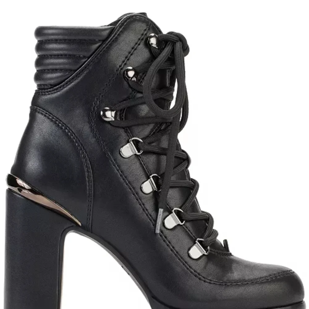 DKNY LENNI LACE UP BOOTS - Picture 2 of 3